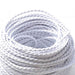 5m White 2 Core Twisted Electric Fabric 0.75mm Cable~1764 - Lost Land Interiors