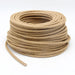 3 Core Round Vintage Italian Braided Fabric Cable Flex 0.75mm Hemp UK~3063 - Lost Land Interiors