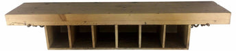 French Oak Wine Rack to hold 6 bottles, - Lost Land Interiors