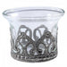 Flared Baroque Clear Tealight Holder - Lost Land Interiors