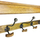 Solid Wood Bracket With 5 Hooks 71cm - Lost Land Interiors