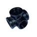 3/4 BSP MALLEABLE iron pipe BLACK Painted STEAM PUNK Cast Iron pipe fitting~3611 - Lost Land Interiors