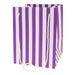 Purple Candy Stripe Hand Tied Bag - Lost Land Interiors