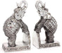 Silver Elephant Bookends - Lost Land Interiors