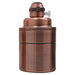 Plain Holder Copper E27 Socket Ceramic Light Bulb Holder~2746 - Lost Land Interiors