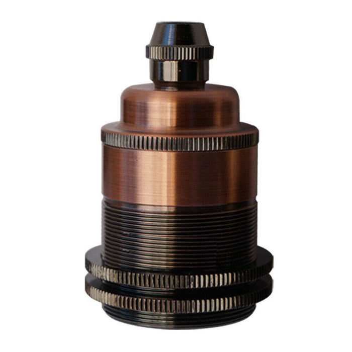 Threaded Holder Copper E27 Base Screw Thread Bulb Socket Lamp Holder~2742 - Lost Land Interiors