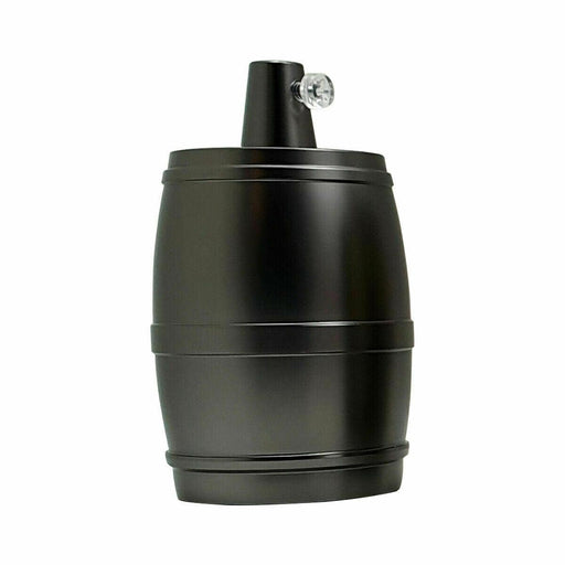 Barrel Holder Matt Black Antique E27 Lamp Holder~2720 - Lost Land Interiors