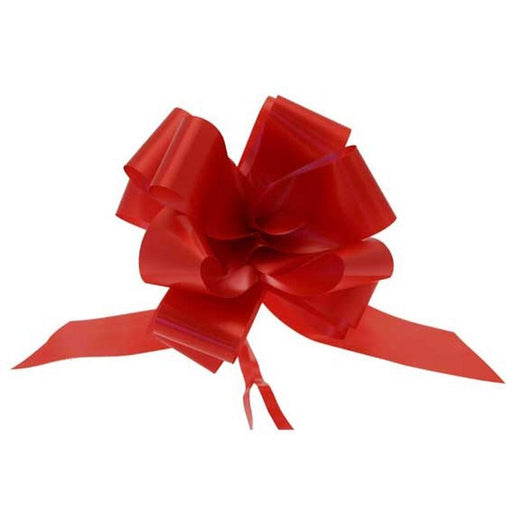 20 x Super Red Pull Bow (15cm x 50mm) - Lost Land Interiors