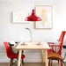 Modern Red Lighting Pendant Shade Metal Retro Bedroom Kitchen Modern Light Style Home~1435 - Lost Land Interiors