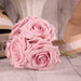 Bunch of 5 Baby Pink Foam Open Tea Rose - Lost Land Interiors
