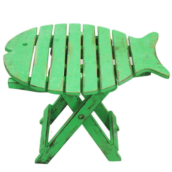 Folding Fish Chair - Green Wash - Lost Land Interiors