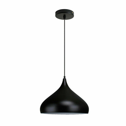 Retro Industrial Black Ceiling Pendant Light Metal Lamp Shade With 95cm Adjustable Cable~1354 - Lost Land Interiors