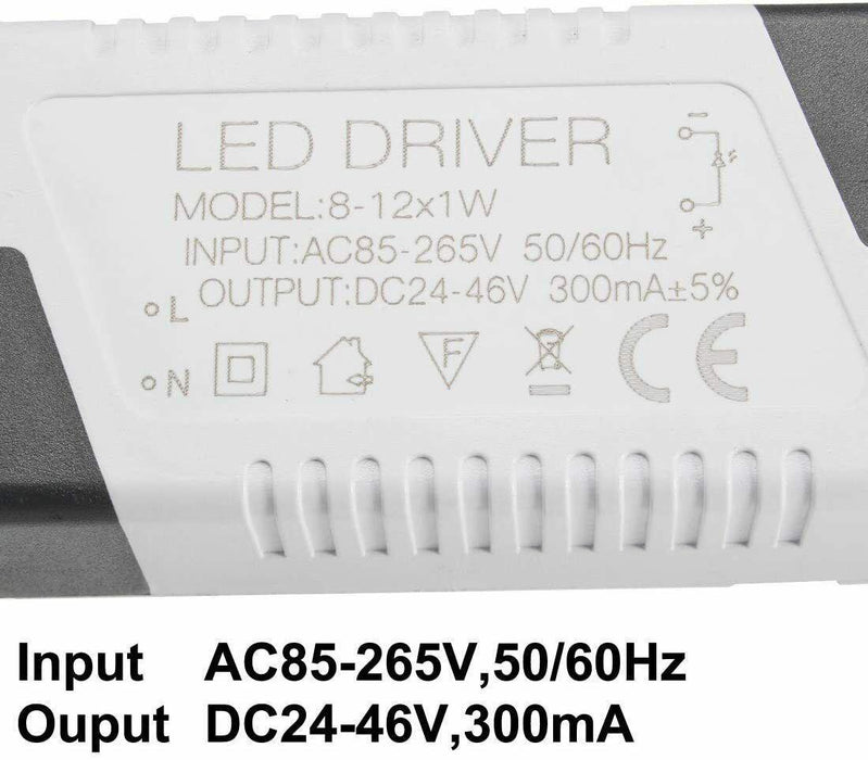 Black And White AC100-240V Constant Current LED Transformer~1408 - Lost Land Interiors