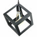 Vintage Industrial 1/3 Light Black Square Cluster Pendant Light Fitting~1256 - Lost Land Interiors