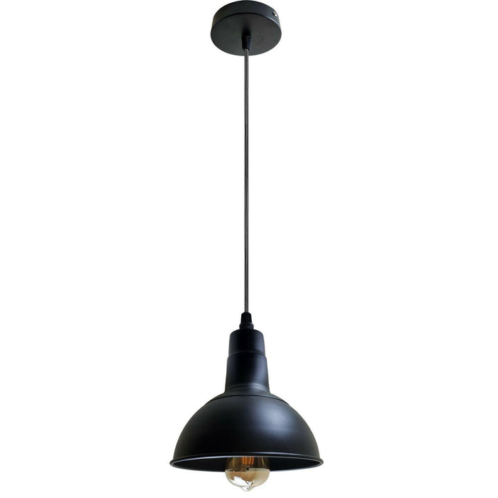 Retro Industrial Chandelier Ceiling Vintage Metal  Light Shade Pendant light~1134 - Lost Land Interiors