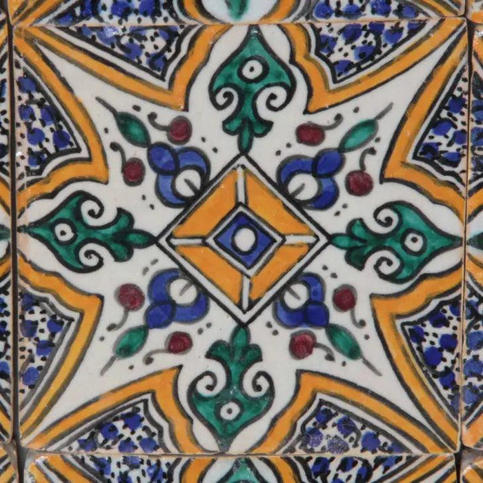 Hand painted Morocco Tiles Ceramic Wall Tile Arub - Lost Land Interiors