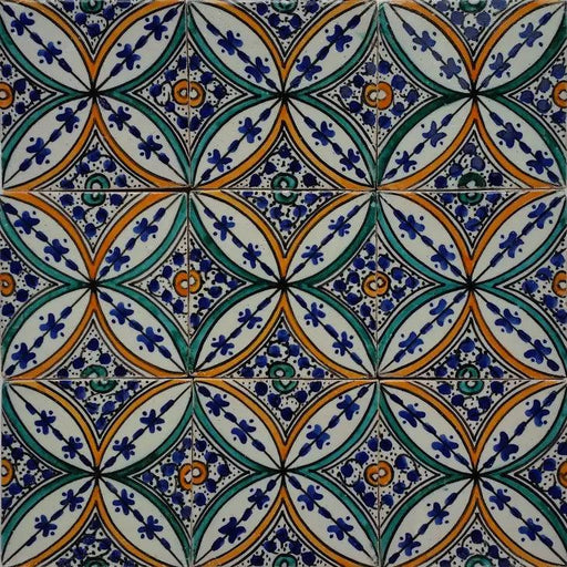 Hand painted Morocco Tiles Ceramic Wall Tile Saba - Lost Land Interiors
