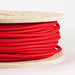 3 core Round Vintage Braided Fabric Red coloured Cable Flex 0.75mm~3191 - Lost Land Interiors