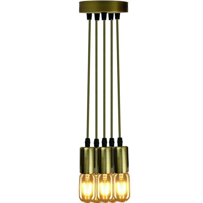 Ceiling Light Bulb Holder Pendant Light Metal E27 Light Bulb Holders for Living Room, Dining Room and Kitchen Island~1294 - Lost Land Interiors