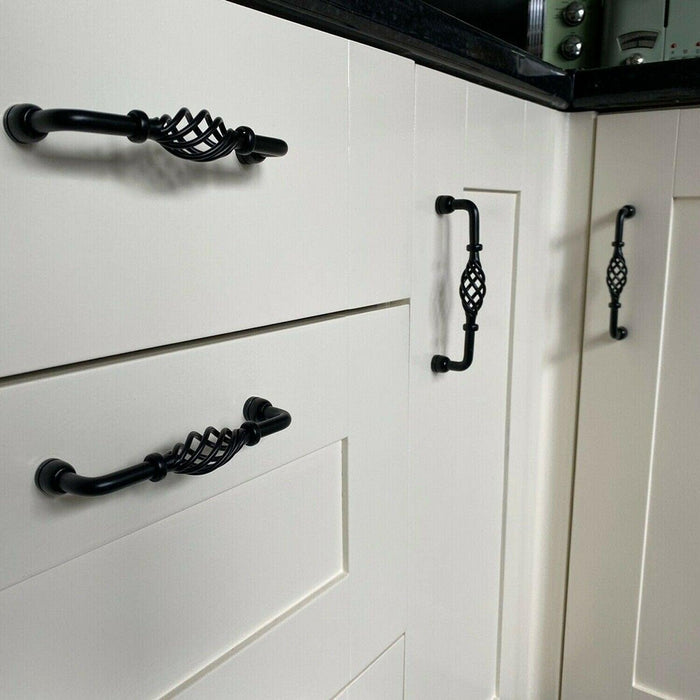 Kitchen Cabinet Door Handles Cupboard Drawer Black Handles Furniture~1330 - Lost Land Interiors