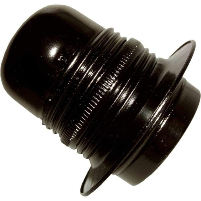 E27/ES Vintage threaded lamp bulb holder Black~2970 - Lost Land Interiors