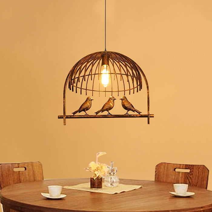 Bird Cage Ceiling Industrial Chandelier Loft Pendant Light With FREE Bulb~2256 - Lost Land Interiors