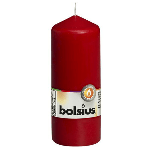 Bolsius Red Pillar Candle (150/60mm) - Lost Land Interiors