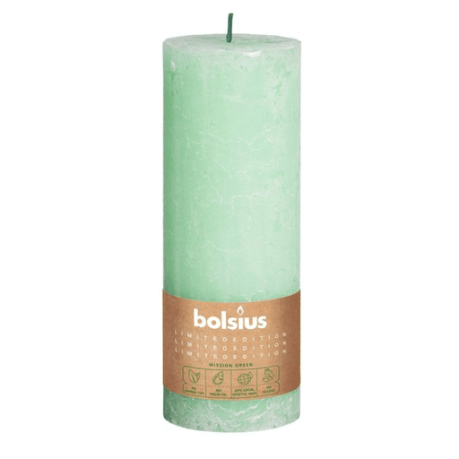Bolsius Rustic Pillar candle Water (190 mm x 68 mm) - Lost Land Interiors