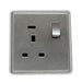 Brushed Chrome Screwless Light Switches & Socket~2454 - Lost Land Interiors
