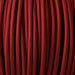 3 core Round Vintage Braided Fabric Burgundy Cable Flex 0.75mm~3190 - Lost Land Interiors
