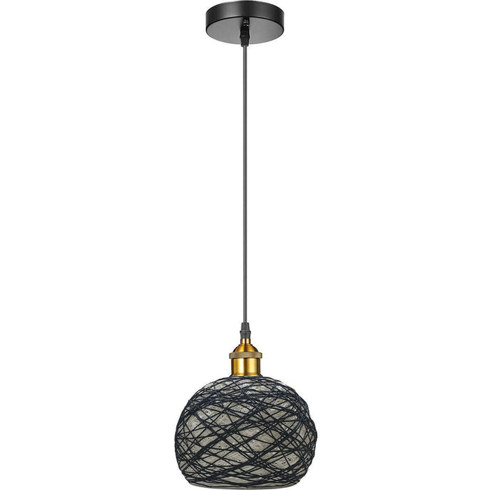 Vintage Industrial Retro Style Modern Rattan Ceiling Pendant Light Lampshade~3553 - Lost Land Interiors