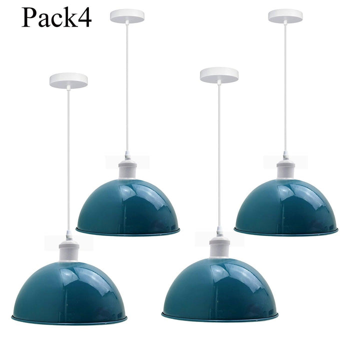 4 Pack Vintage Industrial Ceiling Pendant Light Retro Loft Style Metal Shade Lamp~3576 - Lost Land Interiors
