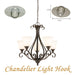 Ceiling Hook Plate for Chandelier Fixing Bracket Lights Heavy duty Steel Hook~2707 - Lost Land Interiors