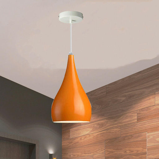 Black Orange Adjustable Ceiling Pendant Lights~1592 - Lost Land Interiors