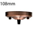 108mm Single Outlet Drop Metal Front Fitting Ceiling Rose~1451 - Lost Land Interiors