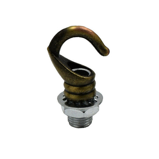 Green Brass Hook Ring Vintage Iron Ceiling Hook For Pendants Fixtures Chandelier Hanging Light Holder~2913 - Lost Land Interiors