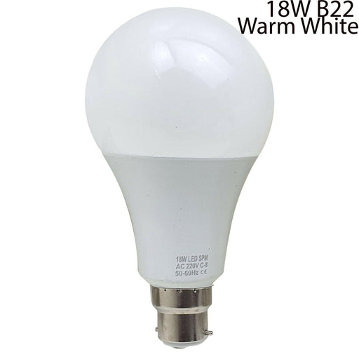 18W B22 Light Bulb Energy Saving Lamp Warm White Globe~1378 - Lost Land Interiors