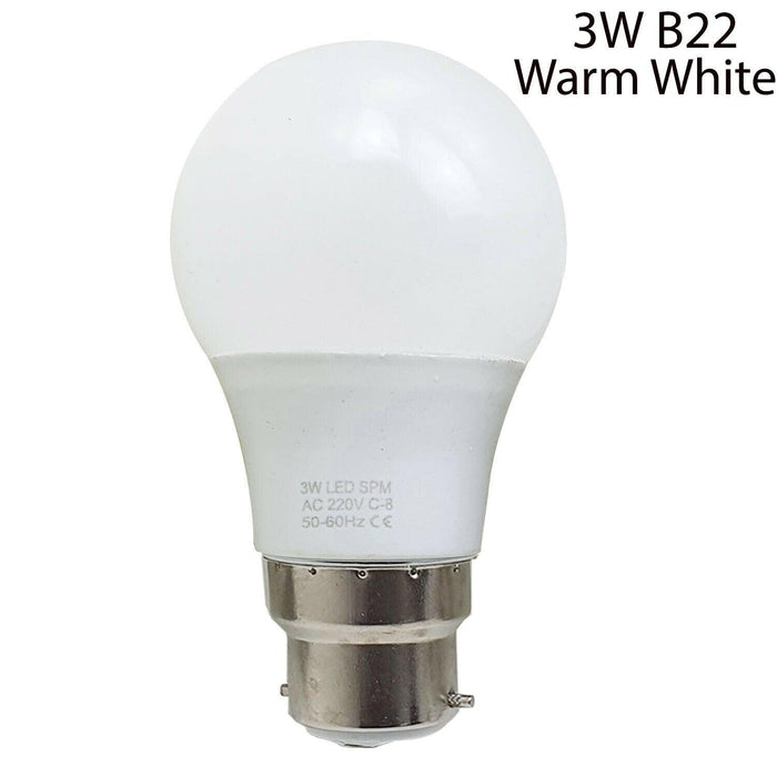 B22 Or E27 Light Bulb Energy Saving Lamp Warm White Globe~1365 - Lost Land Interiors