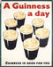 Vintage Metal Sign - Retro Advertising - Guinness - Lost Land Interiors