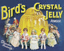 Vintage Metal Sign - Retro Advertising - Birds Crystal Jelly Powder - Lost Land Interiors
