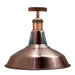 Modern Semi Flush Fittings Brushed Metal Lounge Ceiling light - Copper~2201 - Lost Land Interiors