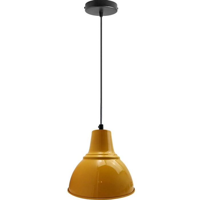 Modern Vintage Style Ceiling Yellow colour Pendant Lamp~2501 - Lost Land Interiors