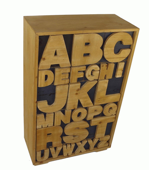 Alphabet Cabinet 54 x 26 x 89cm - Lost Land Interiors