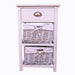 Murray Light Grey Wood Grain Effect Cabinet With Drawers - Lost Land Interiors
