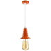 Orange Ceiling Light Fitting Industrial Pendant Lamp Bulb Holder~1682 - Lost Land Interiors