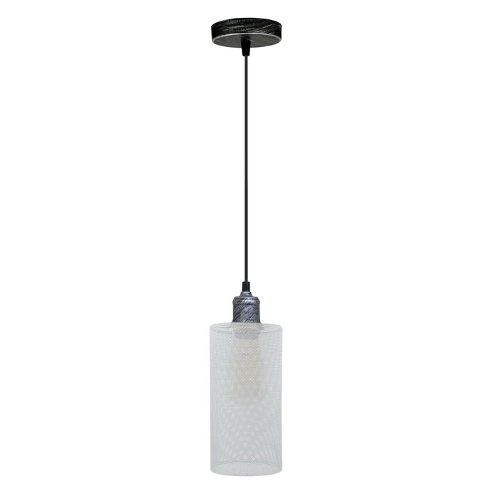 Industrial Hanging Pattern White Lamp shade Wedding Decoration Metal Lanterns~3443 - Lost Land Interiors