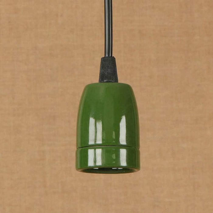 Vintage E27 Green Bulb Holder Industrial Retro Edison Porcelain Lamp Light Fitting~2980 - Lost Land Interiors