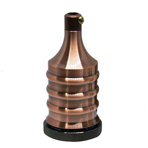 Copper E27 Fitting Vintage Industrial Lamp Light Bulb Holder Antique Retro Edison Bulb~2941 - Lost Land Interiors