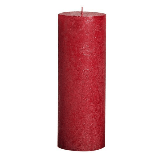 Red Bolsius Rustic Metallic Candle (190mmx68mm) (BT 65 hours) - Lost Land Interiors