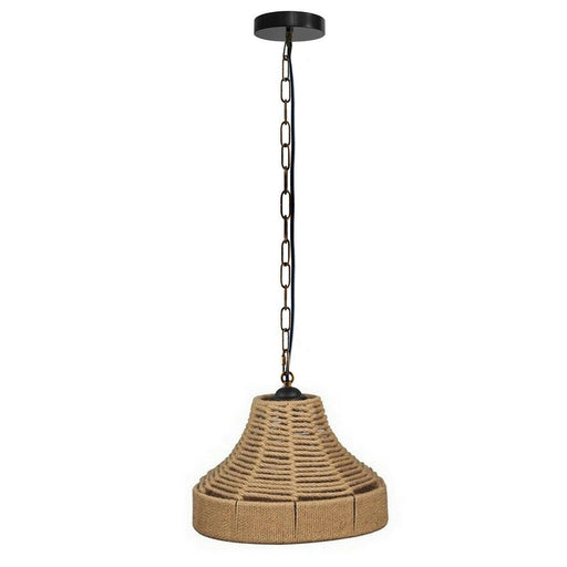Bell Shape Ceiling Pendant Light Hemp Rope Hanging Light E27 Lamp Shade~1533 - Lost Land Interiors